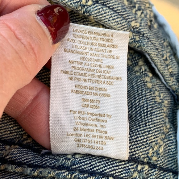 Free People Jackets & Coats Free People Etched Denim Jacket Poshmark